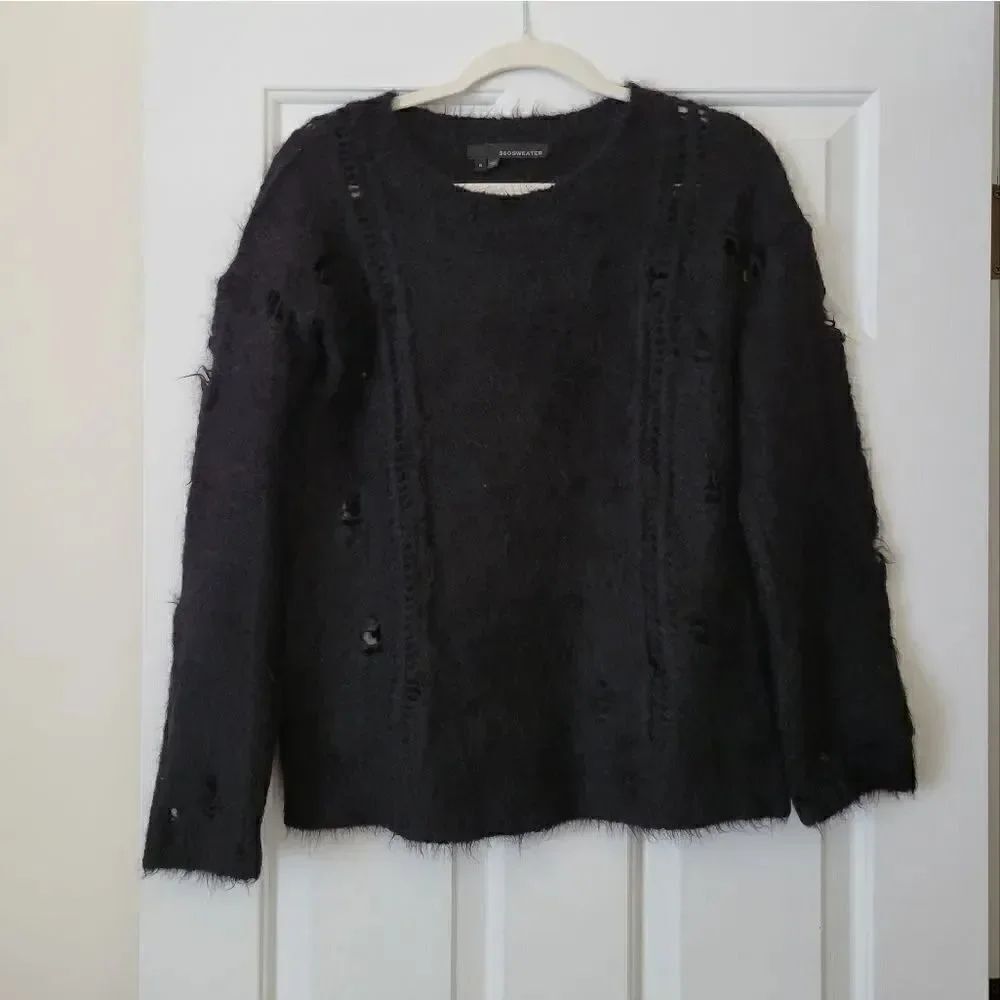 360 Sweater Orena Distressed Cashmere Sweater - Picture 2 of 13